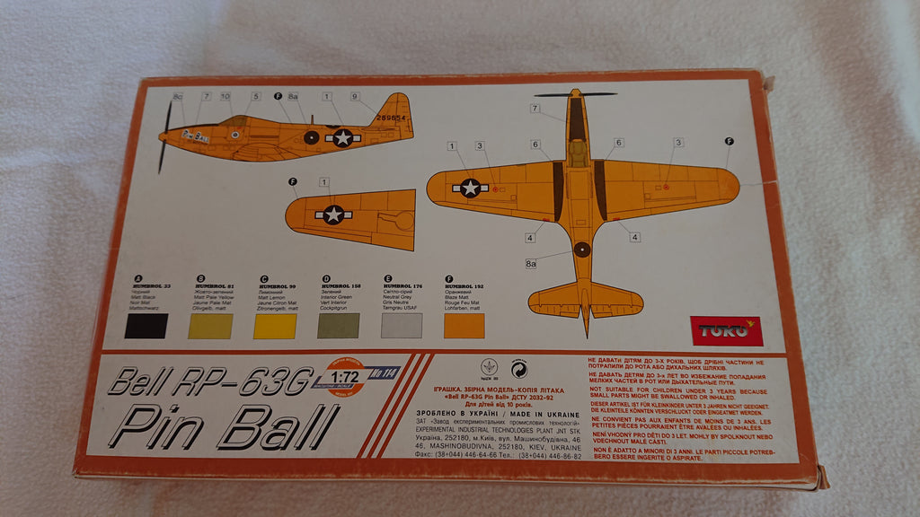 TOKO 114 Bell RP-63G Pin Ball 1:72